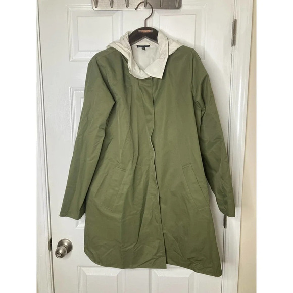 Eileen fisher reversible stand collar jacket sz s - Picture 6 of 16